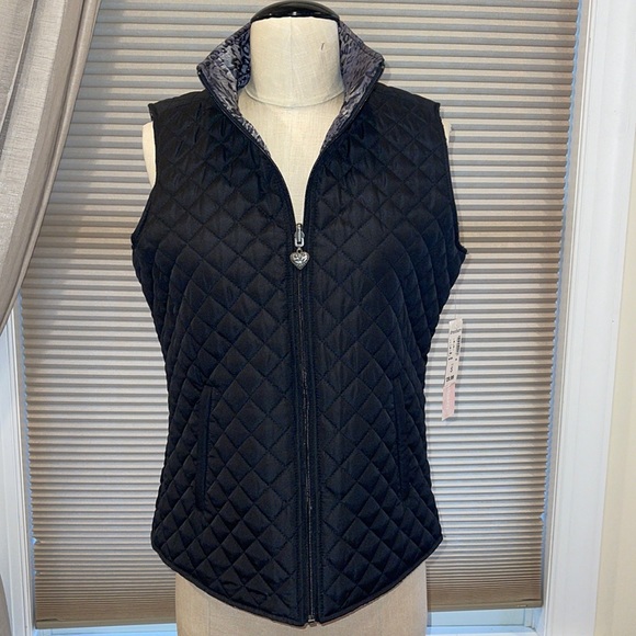 NWT Dress Barn Reversible Quilted Vest - Picture 1 of 8